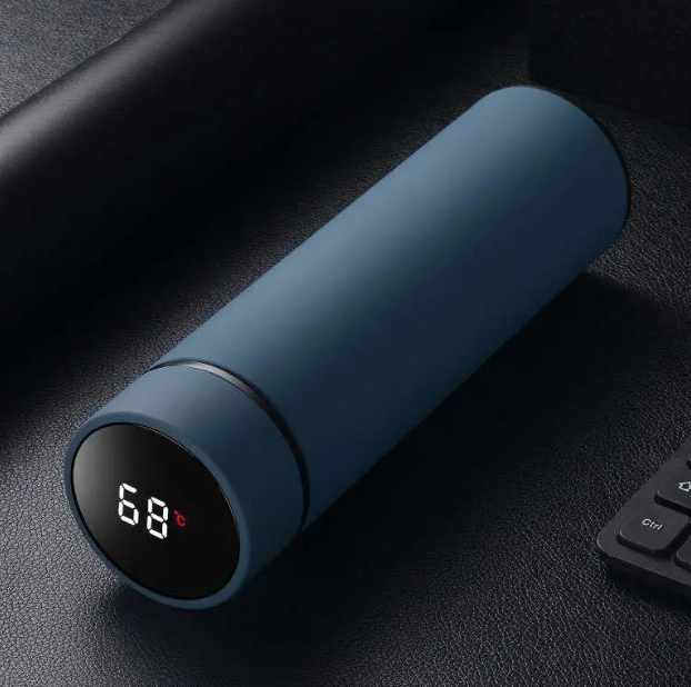 Smart Temperature Water Bottle — Stainless Steel Insulated 450ml with LED Display