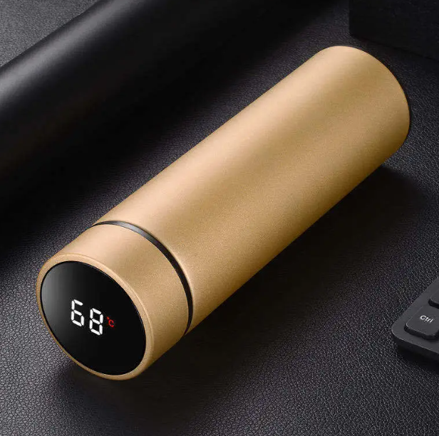 Smart Temperature Water Bottle — Stainless Steel Insulated 450ml with LED Display
