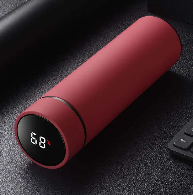 Smart Temperature Water Bottle — Stainless Steel Insulated 450ml with LED Display