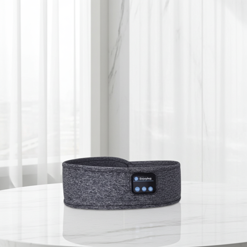 Bluetooth Sleep Headband — Wireless Music Eye Mask, 10H Battery