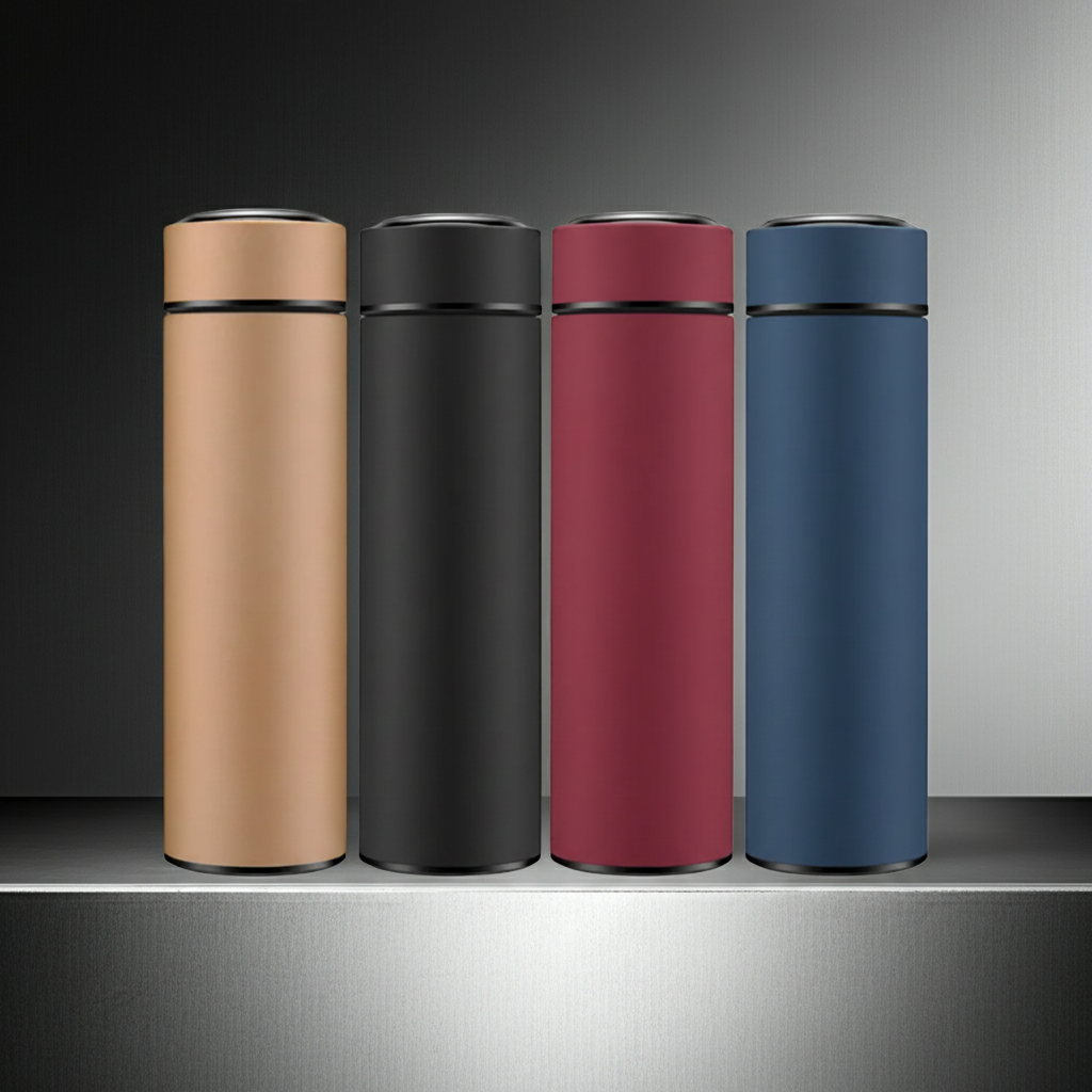Smart Temperature Water Bottle — Stainless Steel Insulated 450ml with LED Display