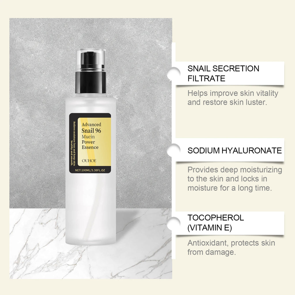 Snail Mucin 96% Essence — Deep Hydration, Glow Booster & Skin Repair