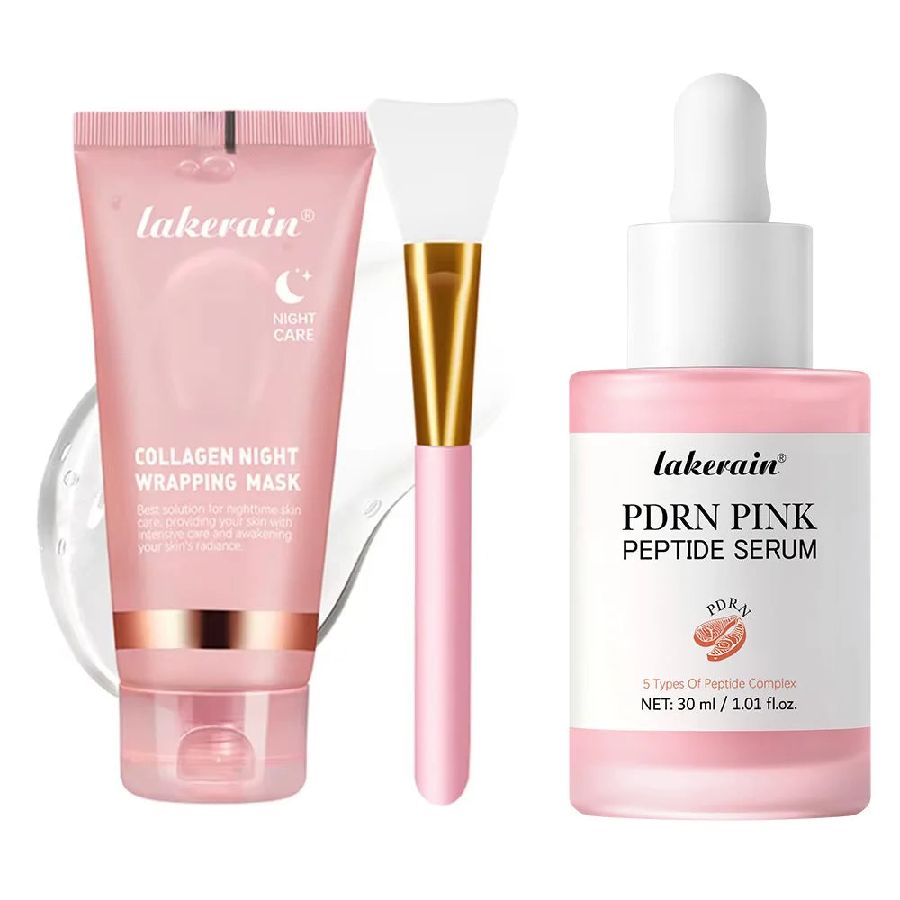 Korean Collagen Night Ritual Kits — Mask, Cream & Serum Sets