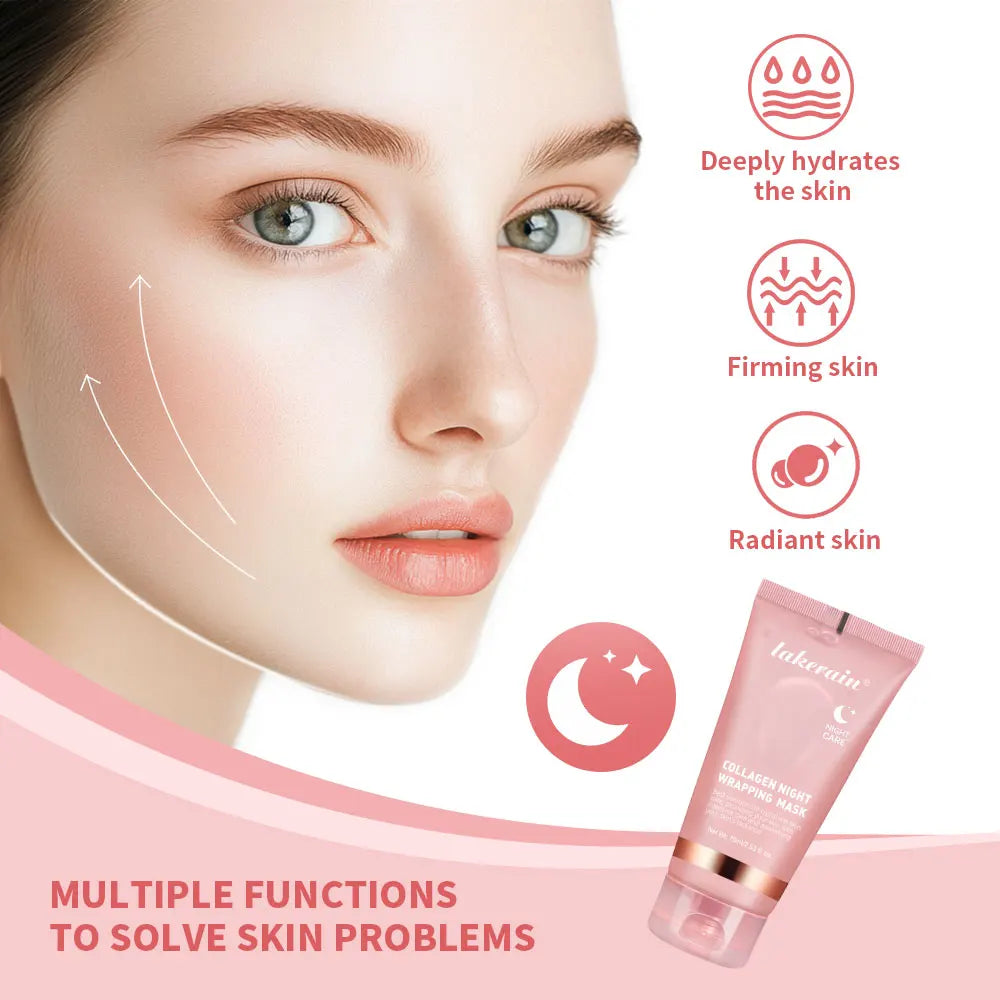 Korean Collagen Night Wrapping Mask — Single Piece, Choose Your Formula