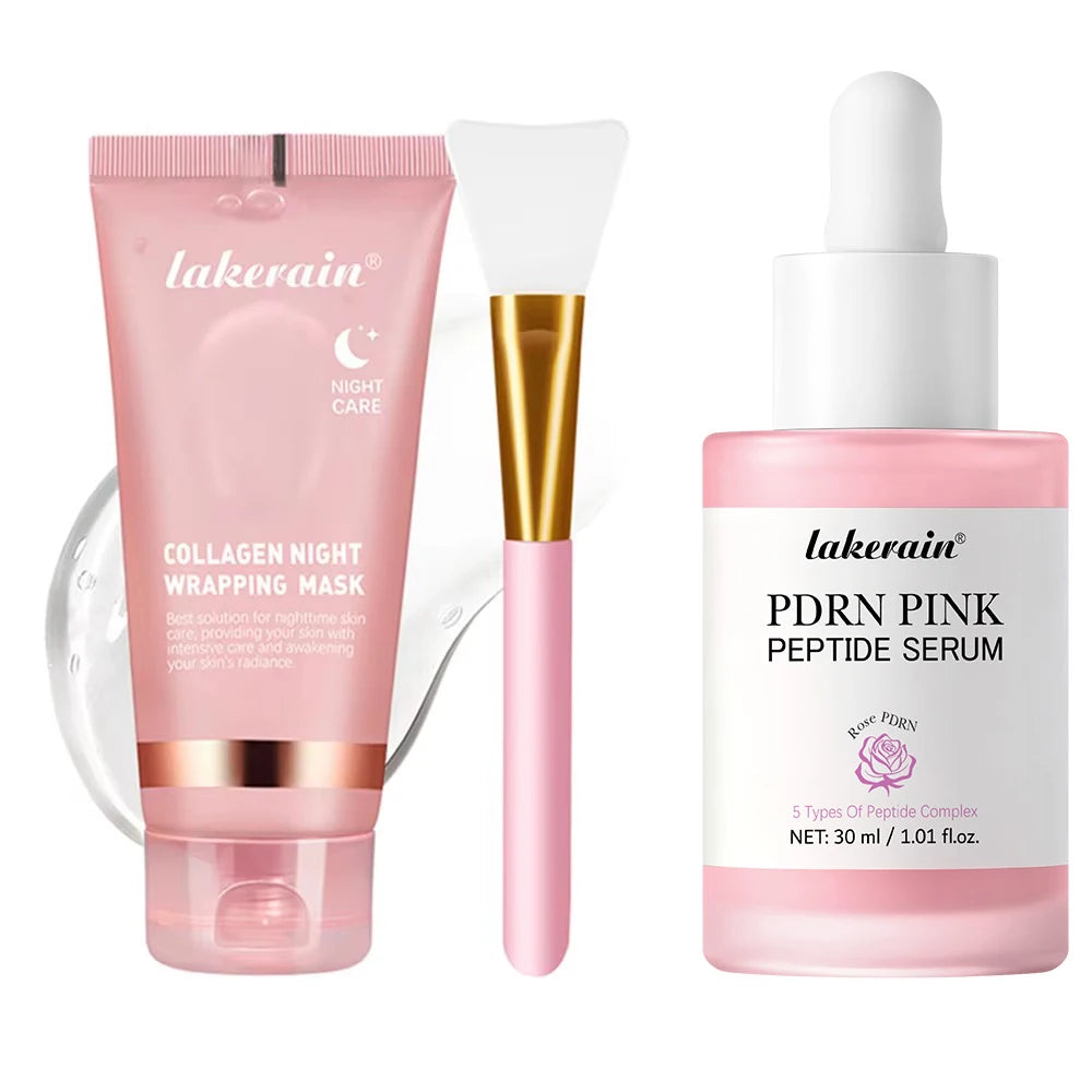 Korean Collagen Night Ritual Kits — Mask, Cream & Serum Sets