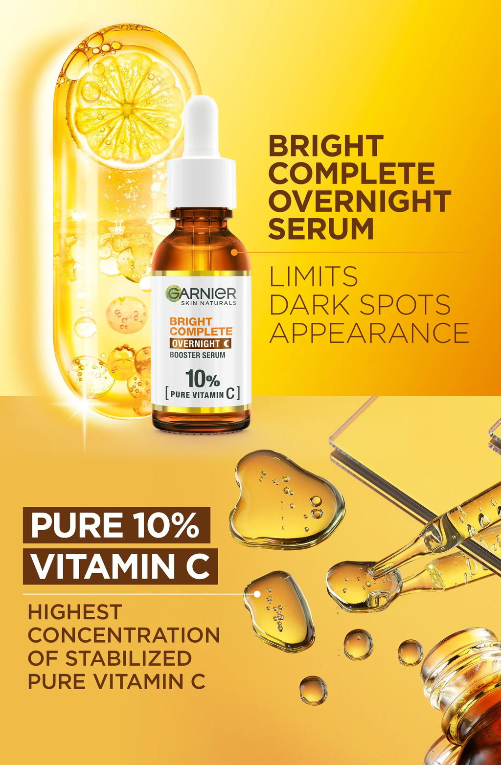 Vitamin C Brightening Serum — 10% Pure Vitamin C, Pore Minimizer & Glow Booster