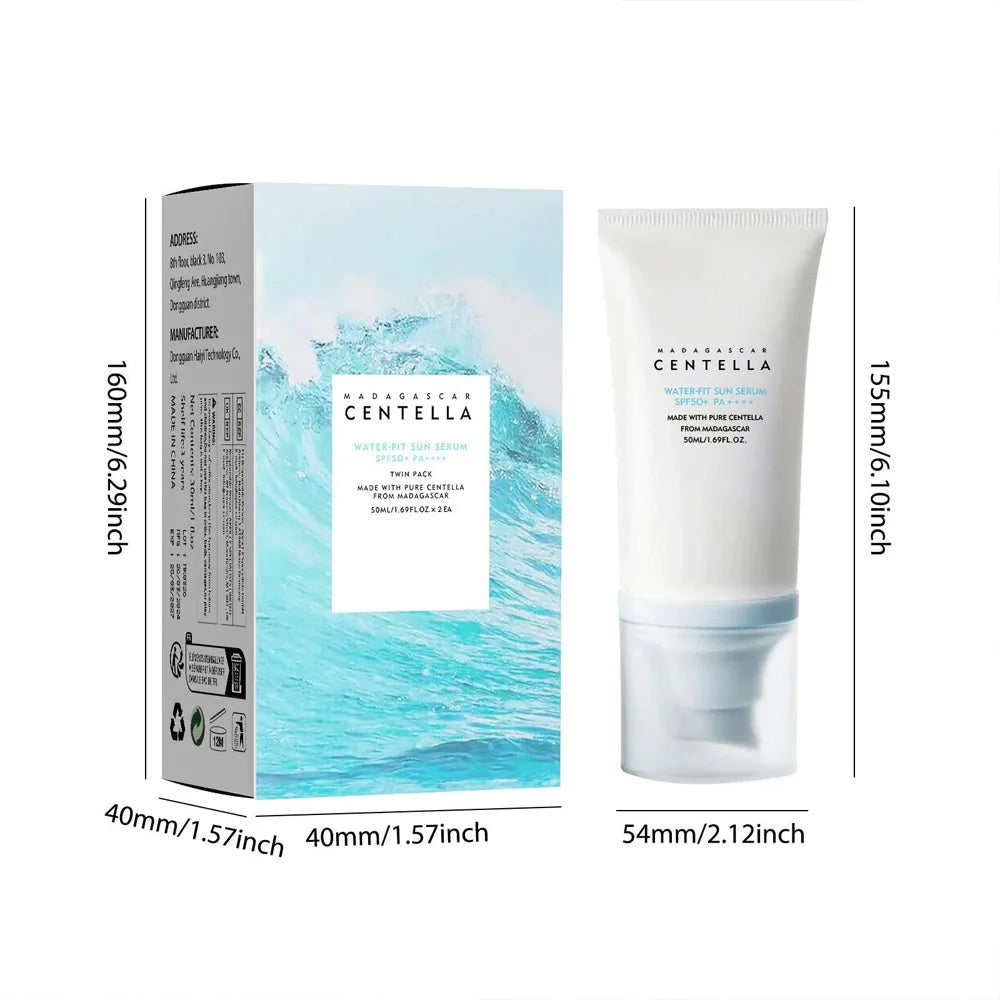 Korean Centella SPF50+ Sunscreen — Lightweight, Brightening & Hydrating 50ml