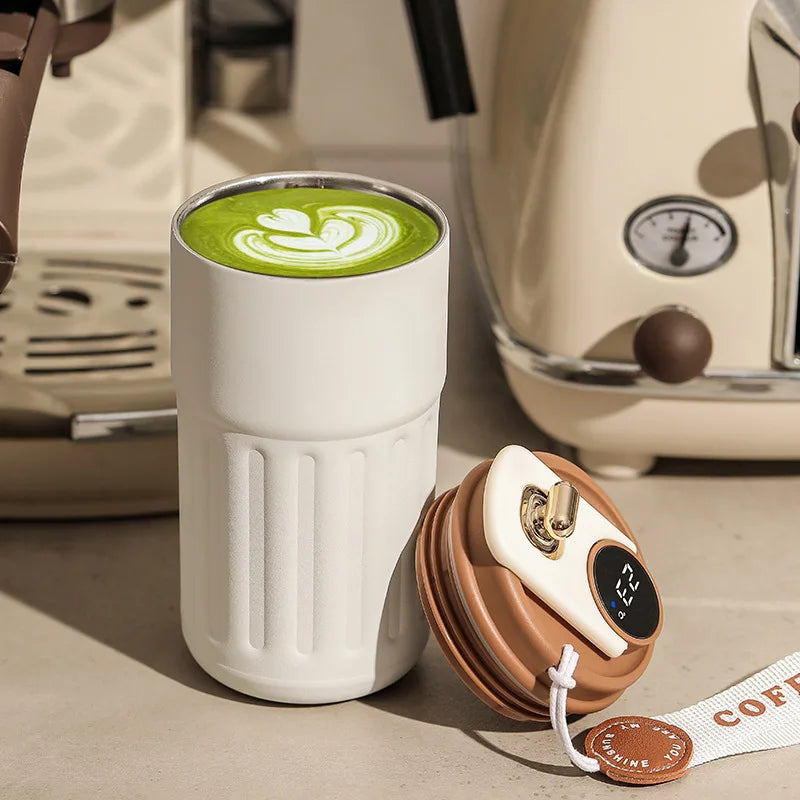 Smart Thermos Bottle Water Digital LED Temperature Coffee Cup 316 Stainless Steel Vacuum Cup Office Cup Business Portable Mug