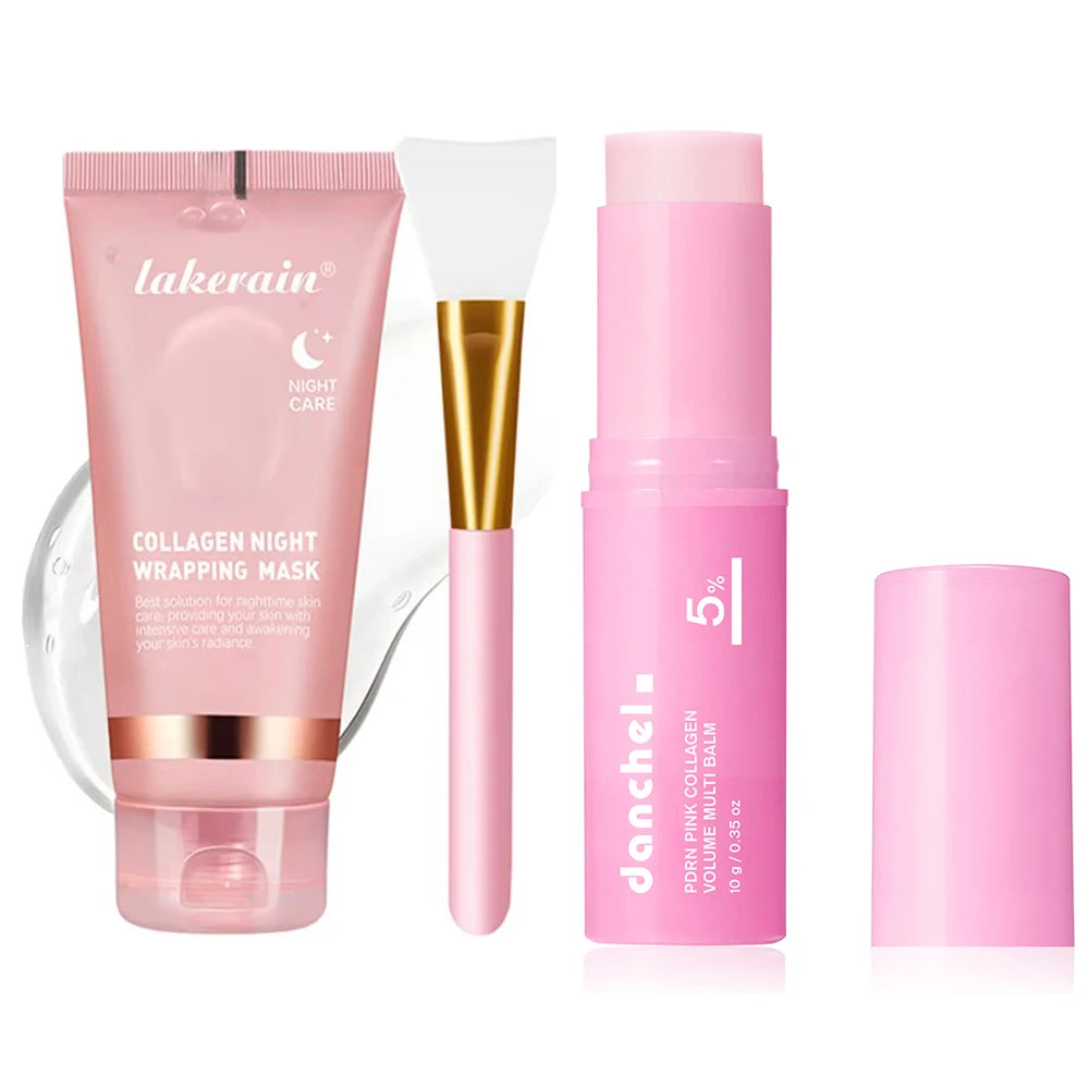 Korean Collagen Night Ritual Kits — Mask, Cream & Serum Sets