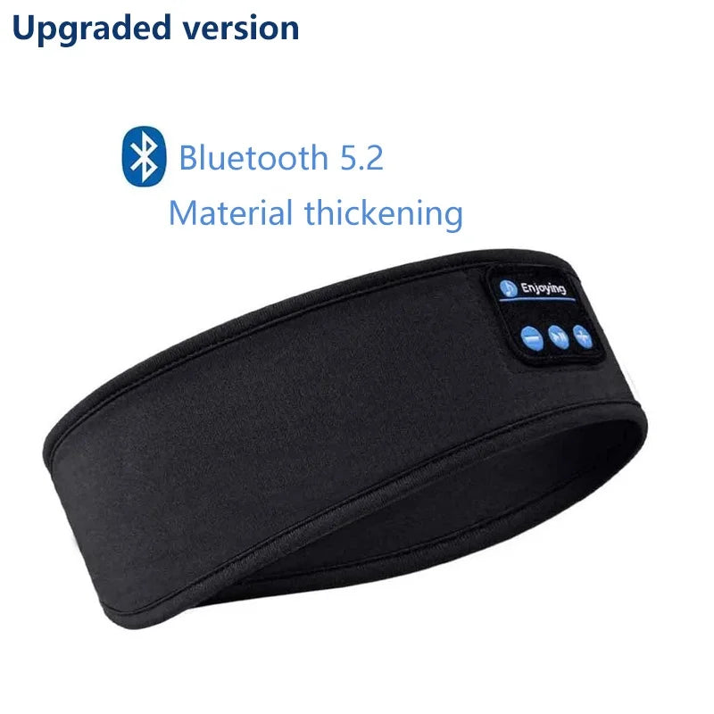 Bluetooth Sleep Headband — Wireless Music Eye Mask, 10H Battery