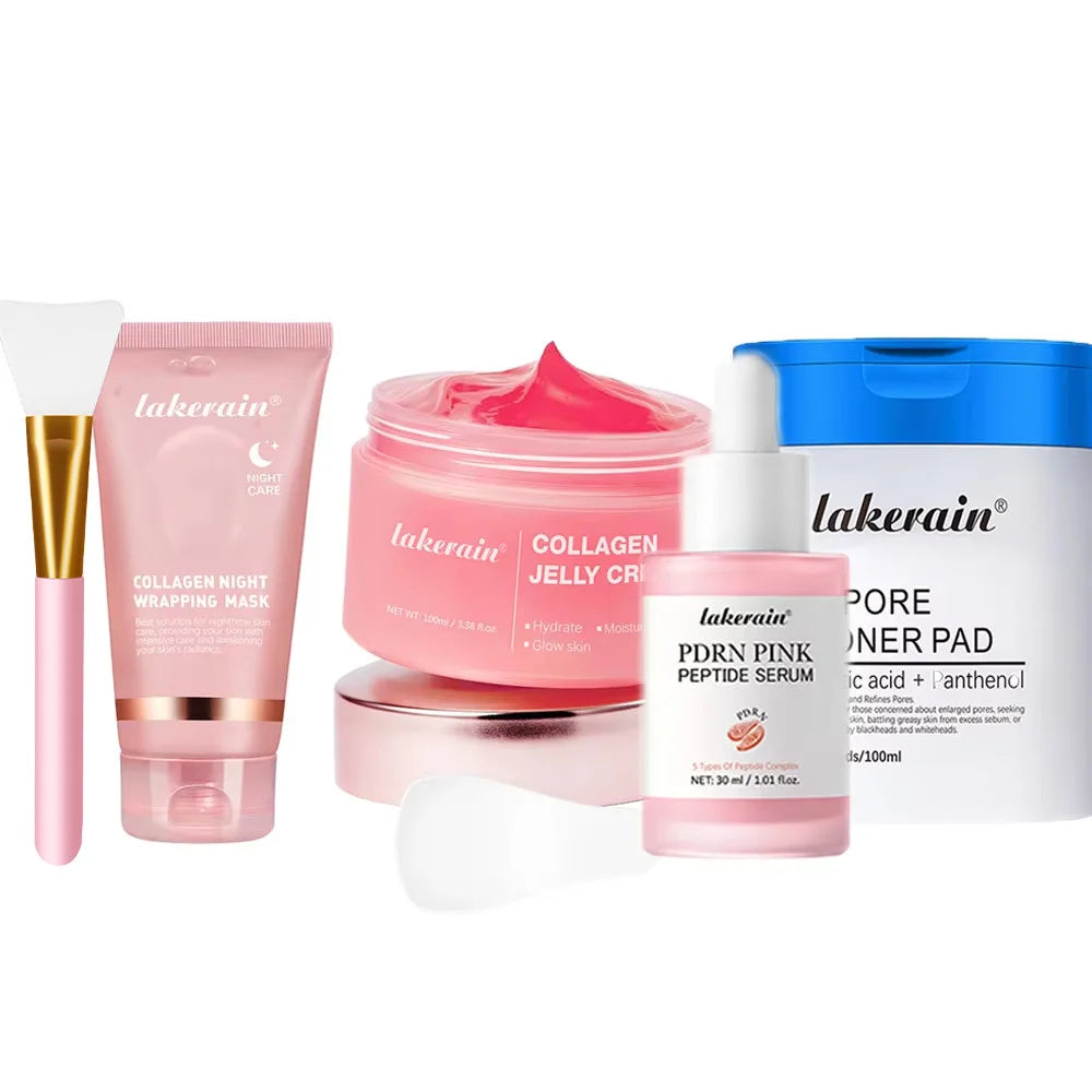 Korean Collagen Night Ritual Kits — Mask, Cream & Serum Sets