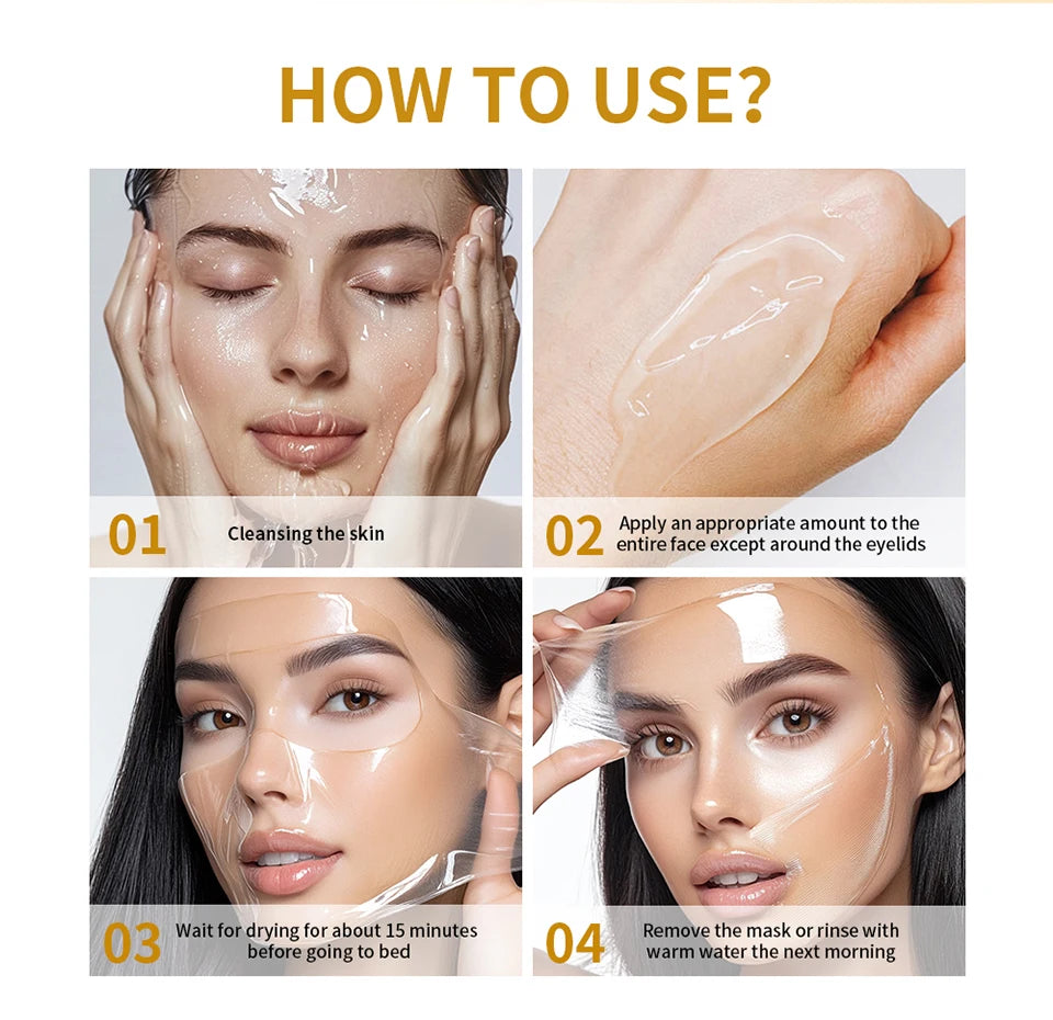 Korean Collagen Night Ritual Kits — Mask, Cream & Serum Sets