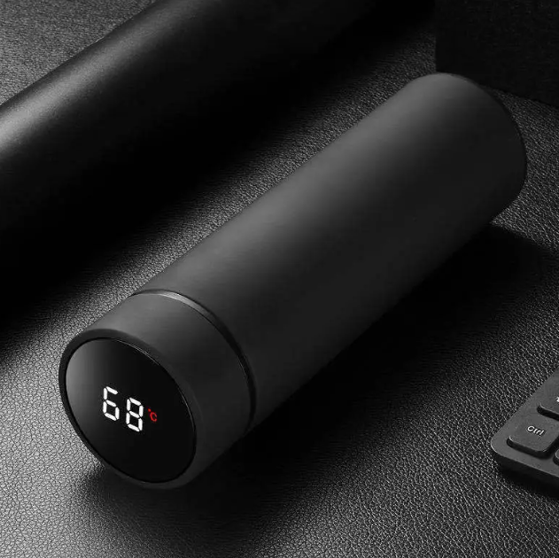 Smart Temperature Water Bottle — Stainless Steel Insulated 450ml with LED Display
