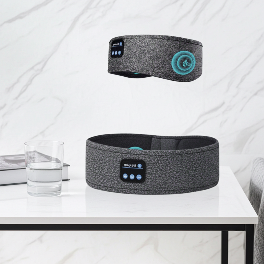 Bluetooth Sleep Headband — Wireless Music Eye Mask, 10H Battery